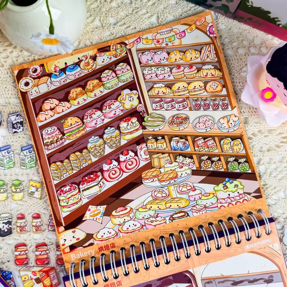 Arrange & Decorate Shop Sticker Book