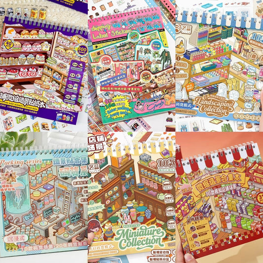 Arrange & Decorate Shop Sticker Book