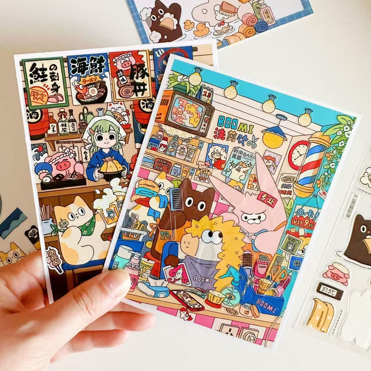 Mini Postcard DIY 3D Scene Stickers