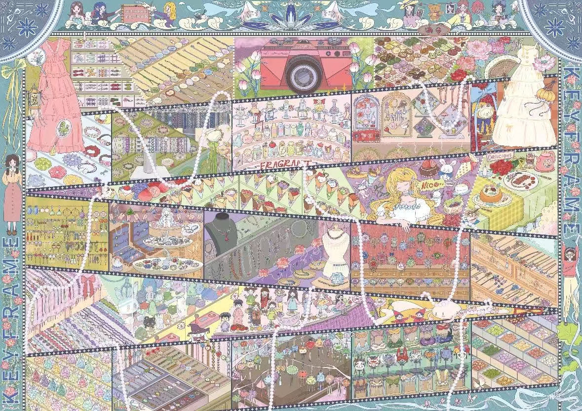 Japanese Rolled Omelet Pumpkin Dream House Mother-of-pearl Finish Sticker