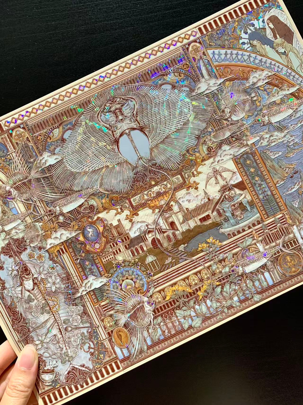 Japanese Rolled Omelet Pumpkin Dream House Mother-of-pearl Finish Sticker