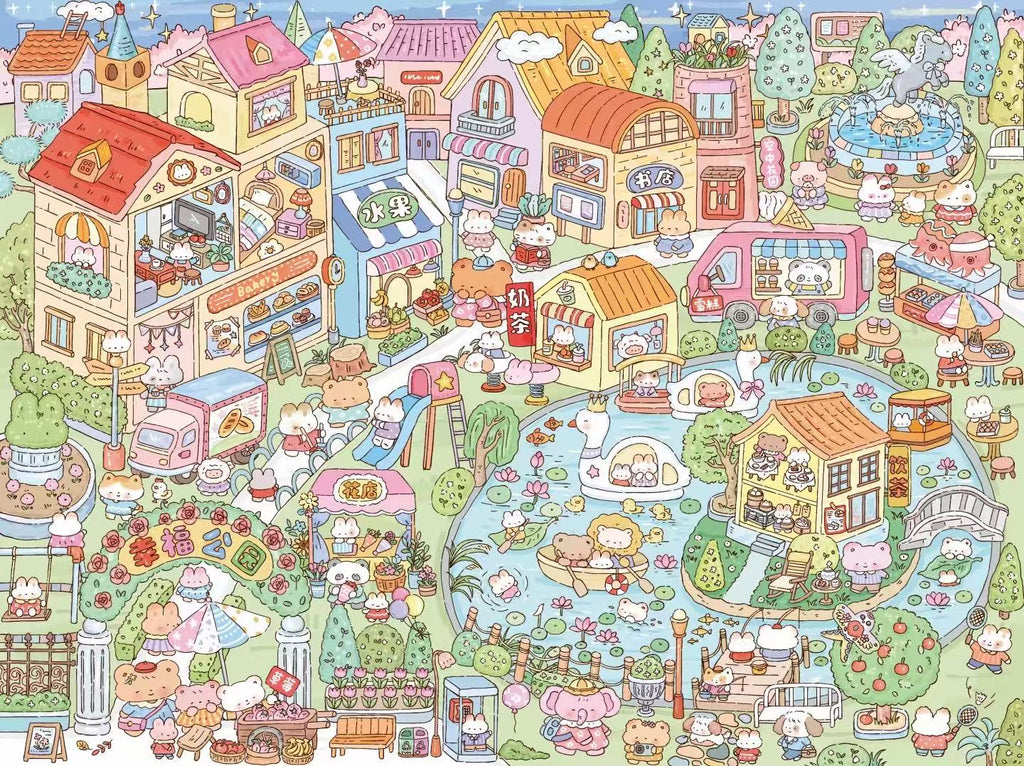 Tiny Animal Friends 3D Scene Sticker
