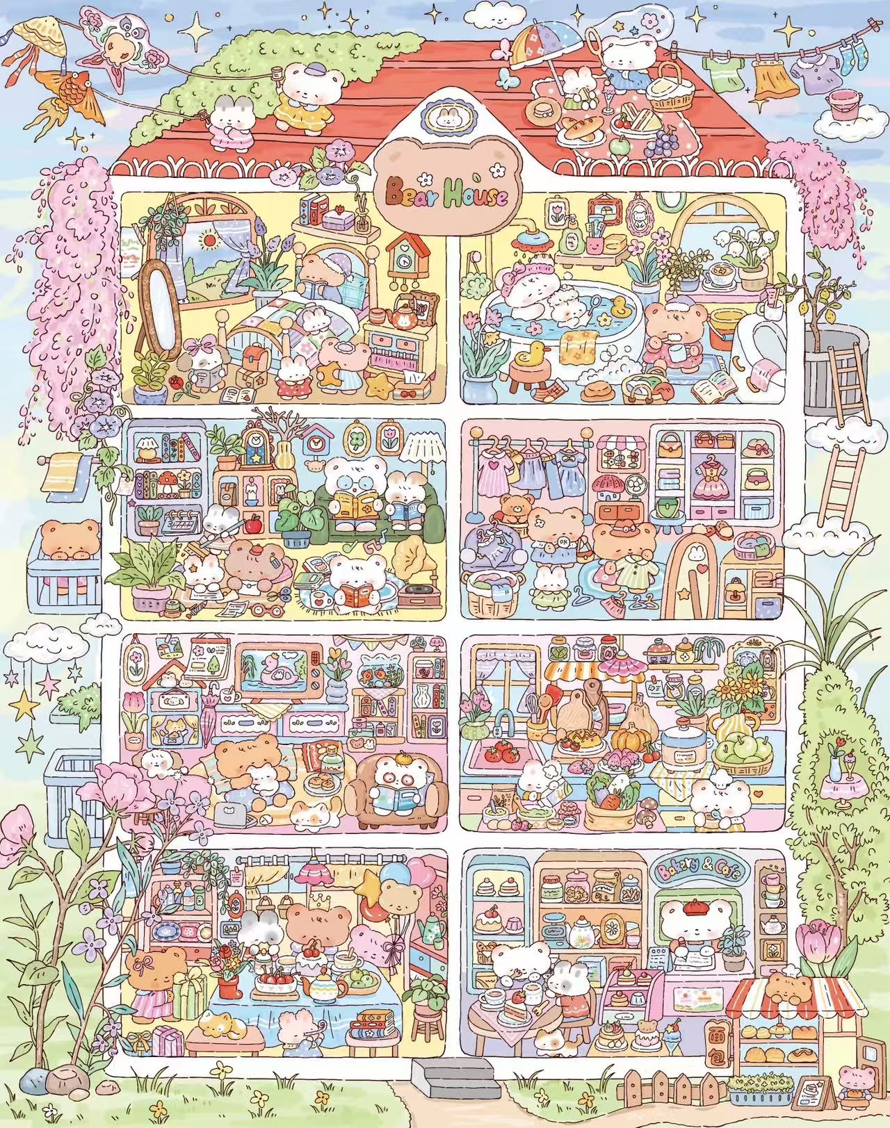 Tiny Animal Friends 3D Scene Sticker