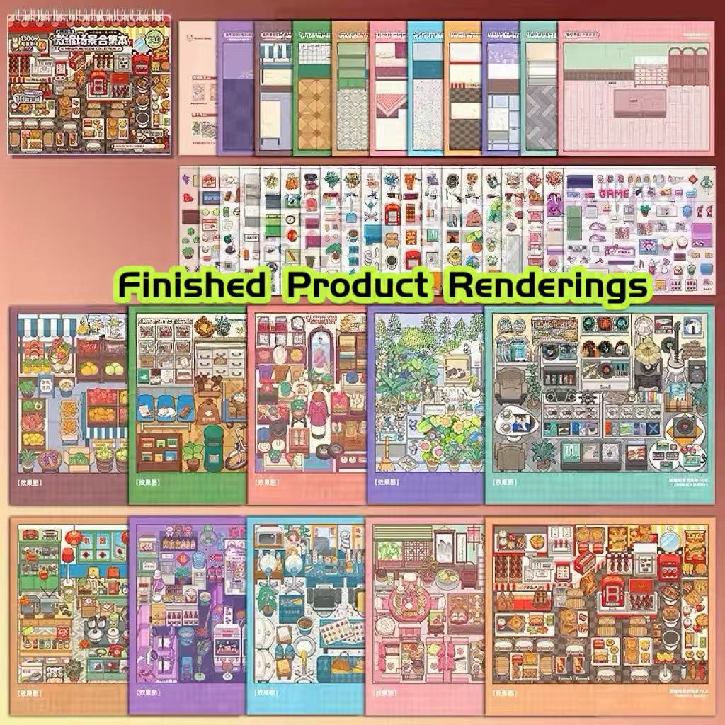 Arrange & Decorate Shop Sticker Book