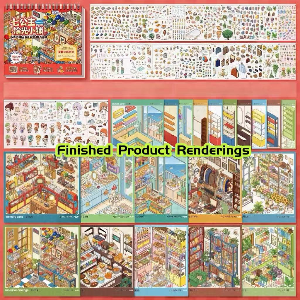 Restocking Sticker Book Collection