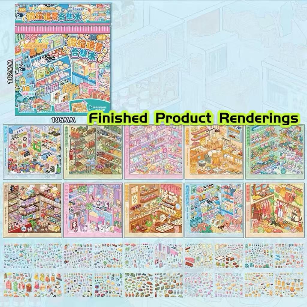 Restocking Sticker Book Collection