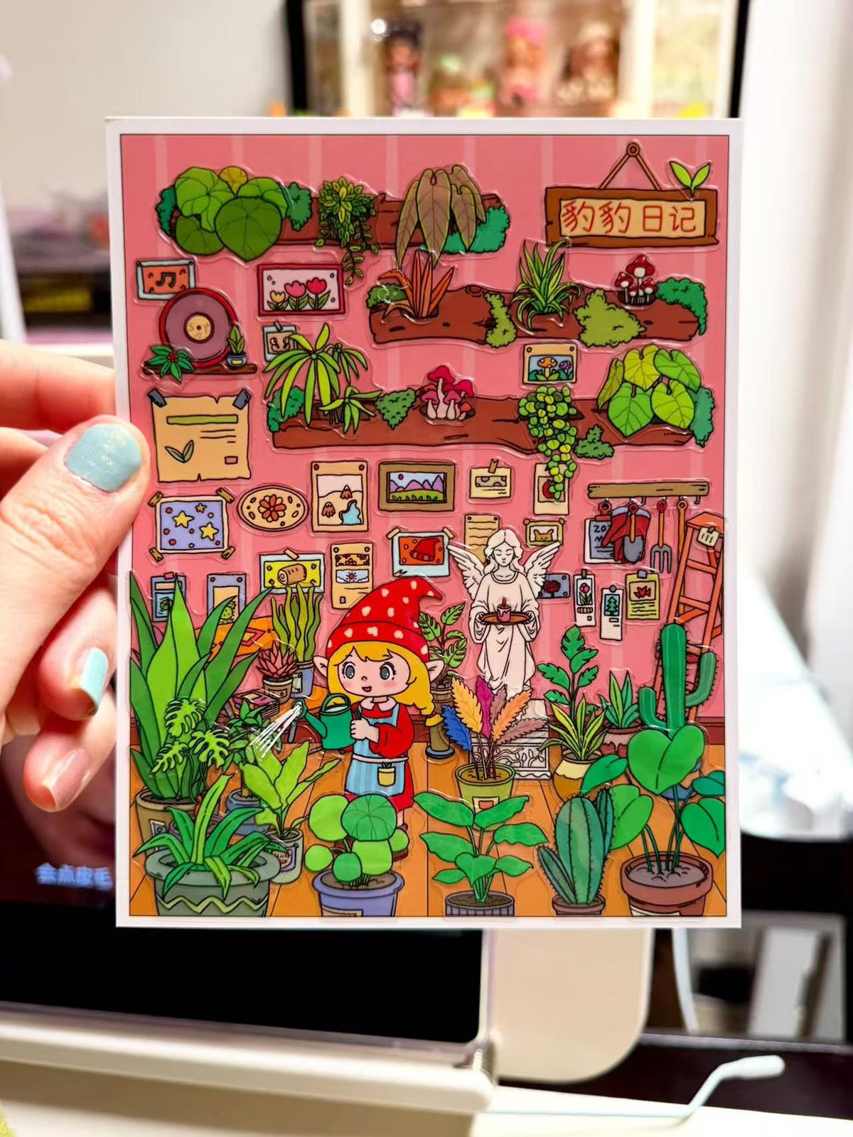 DIY Mini Card 3D Landscape Stickers
