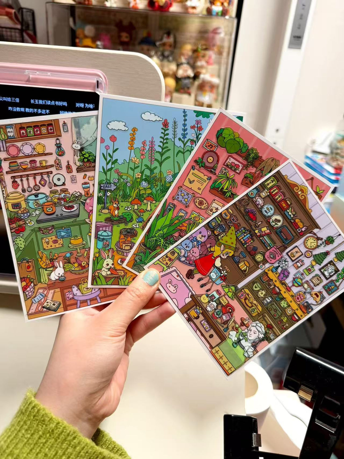 DIY Mini Card 3D Landscape Stickers