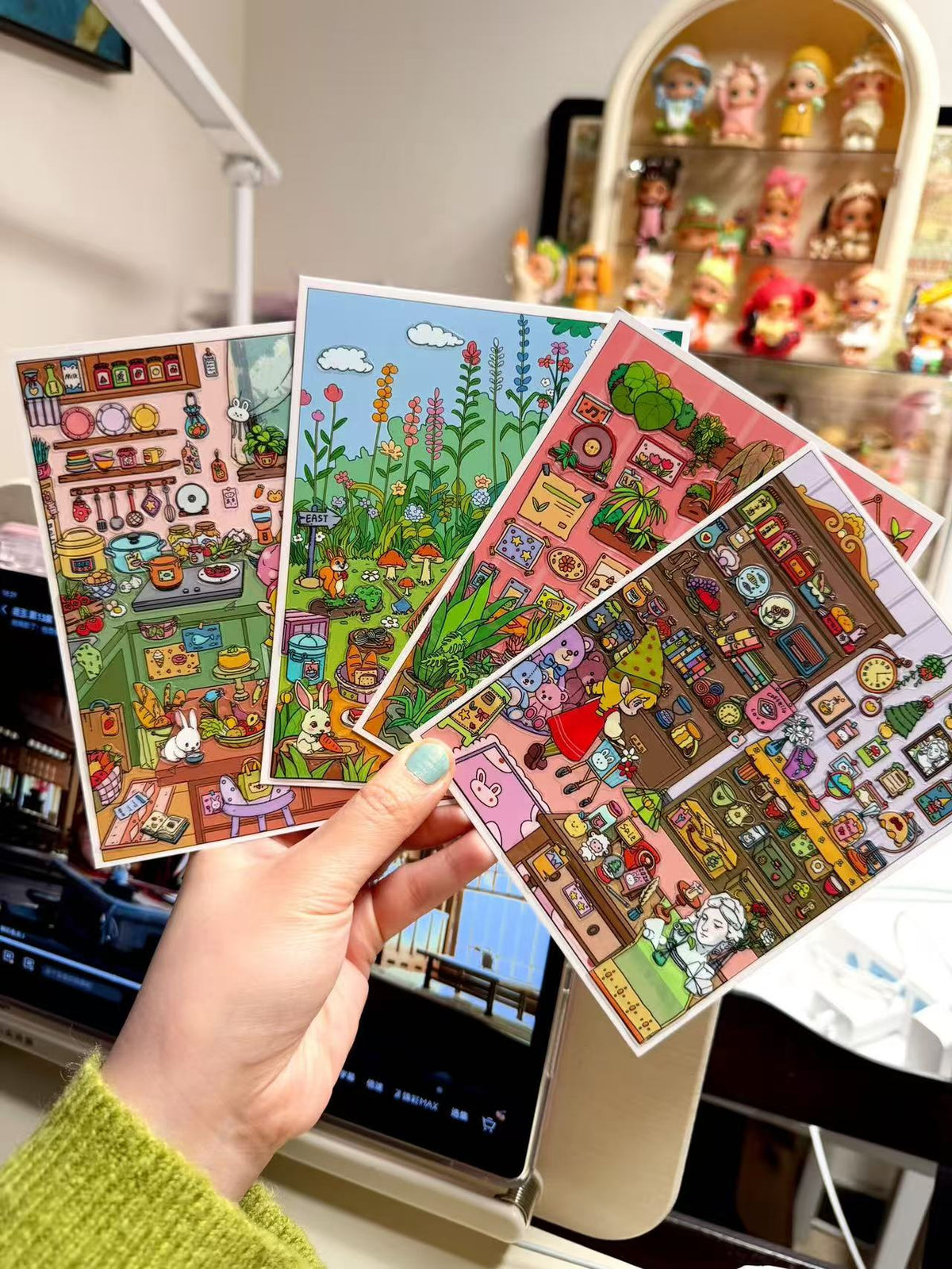 DIY Mini Card 3D Landscape Stickers