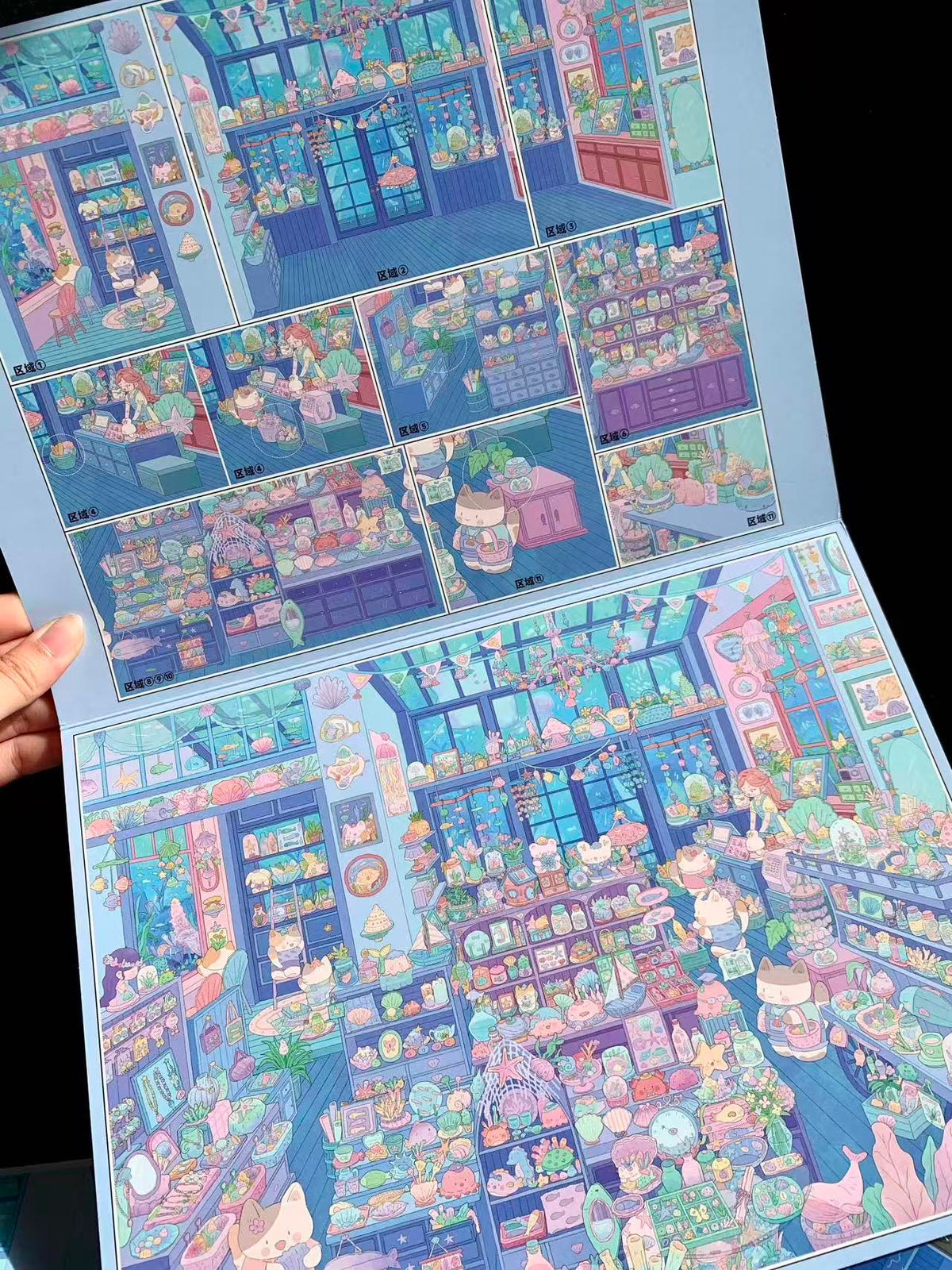 DIY 3D Scene Sticker Blue Bay Sundries Whispers of Manor