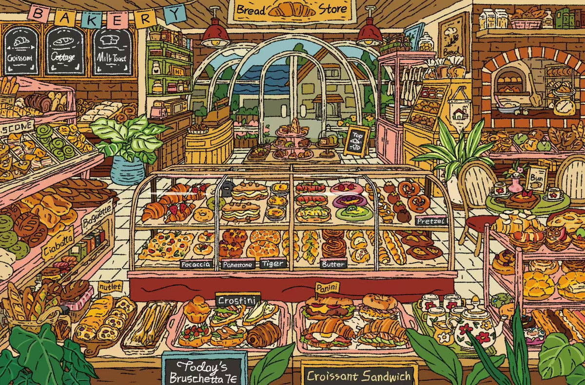 DIY 3D Landscaping Scene Sticker Pantry Shop Organic Market