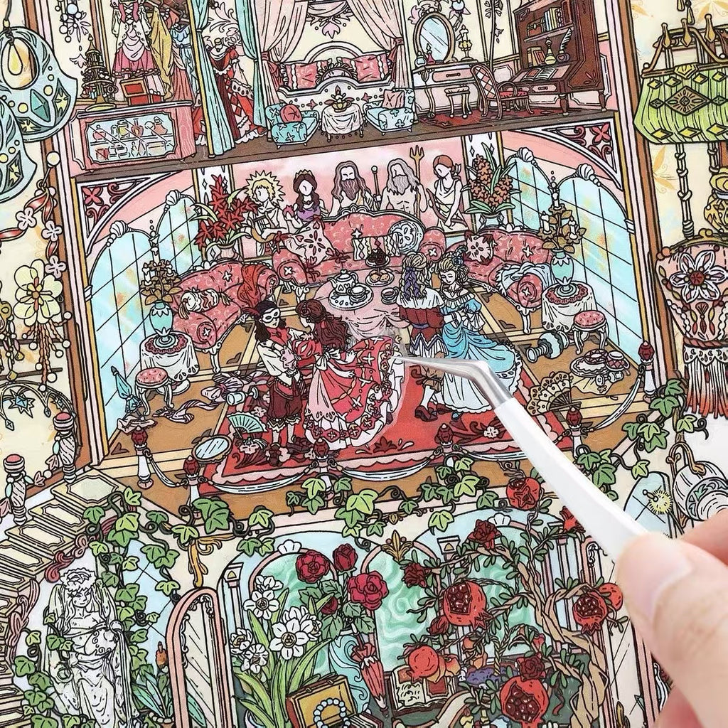 Miniature Scene Stickers The Castle Heist The Vanished Ballroom