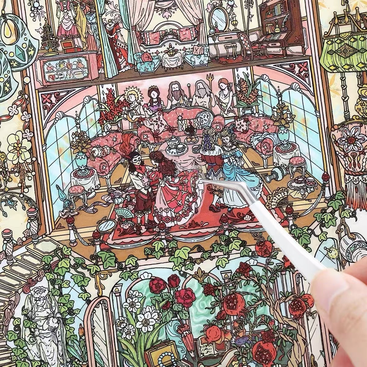 Miniature Scene Stickers The Castle Heist The Vanished Ballroom