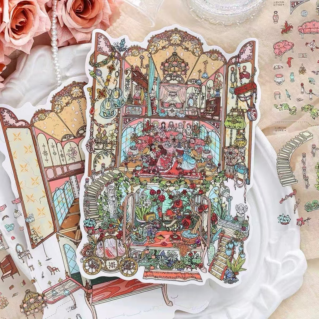 Miniature Scene Stickers The Castle Heist The Vanished Ballroom