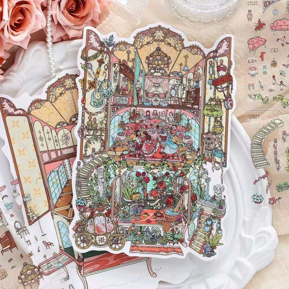 Miniature Scene Stickers The Castle Heist The Vanished Ballroom
