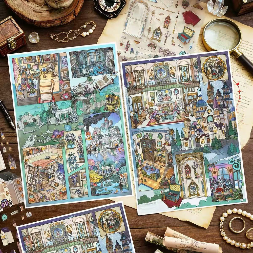 Miniature Scene Stickers The Castle Heist The Vanished Ballroom