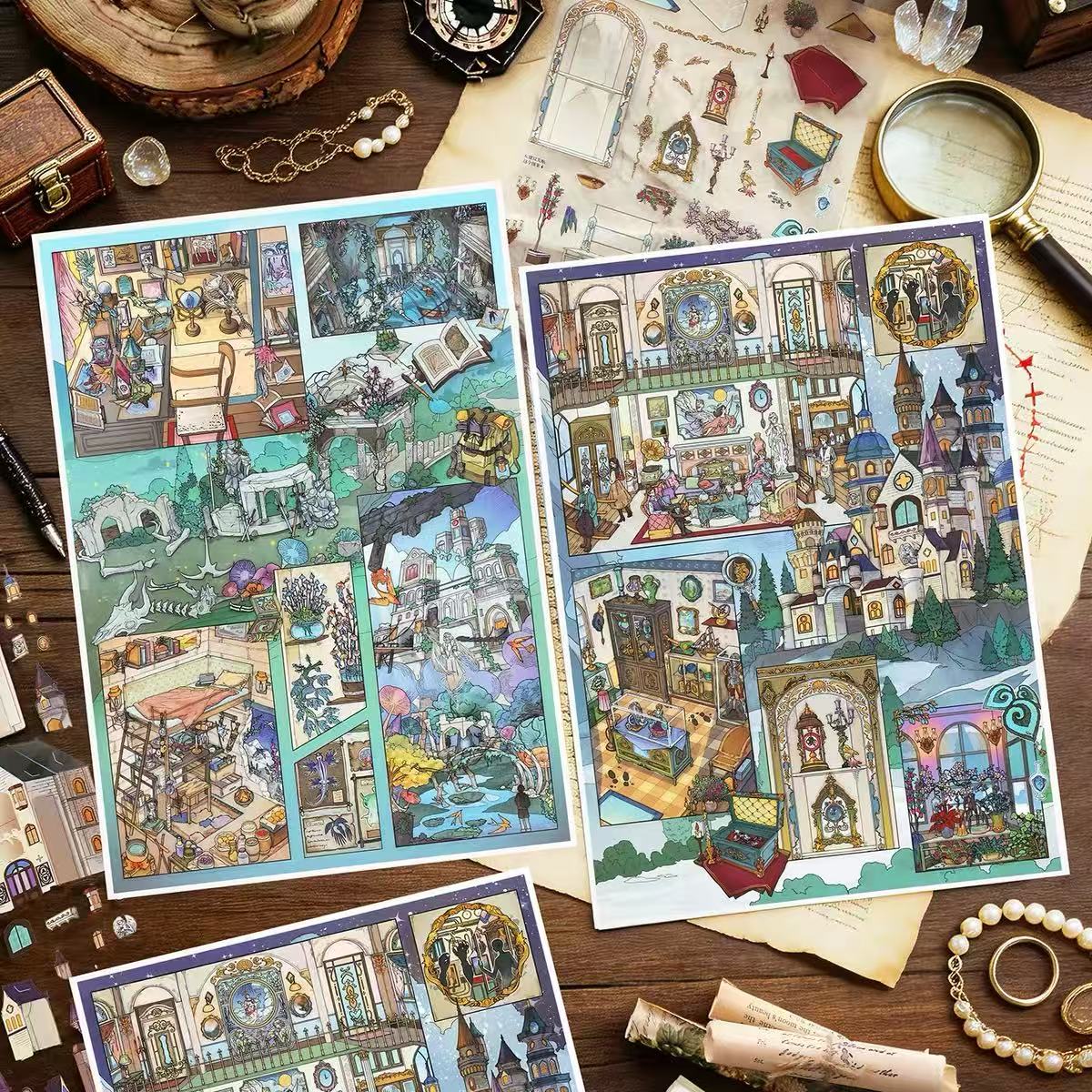 Miniature Scene Stickers The Castle Heist The Vanished Ballroom