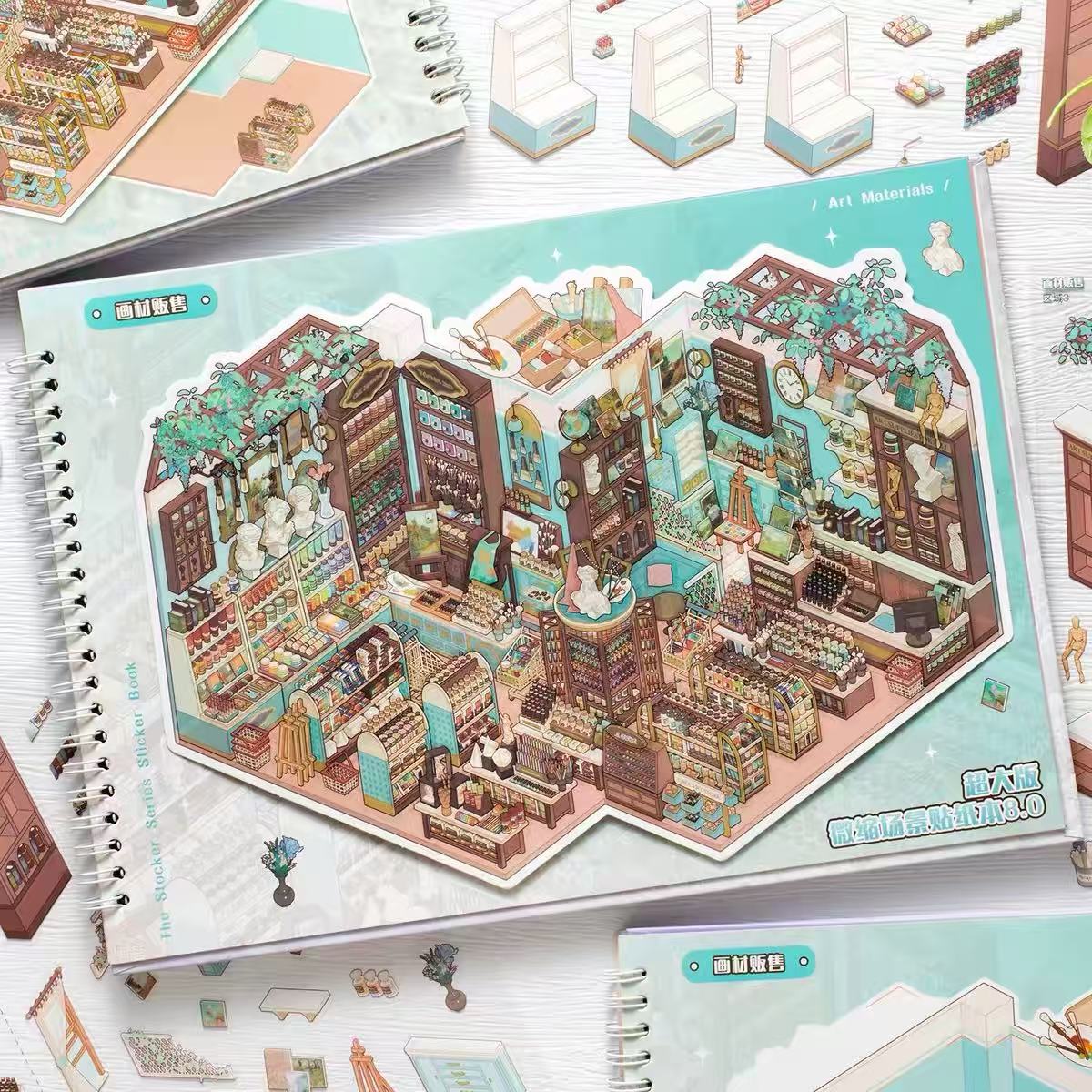 DIY 3D Sticker Scene Book Sticker Therapy