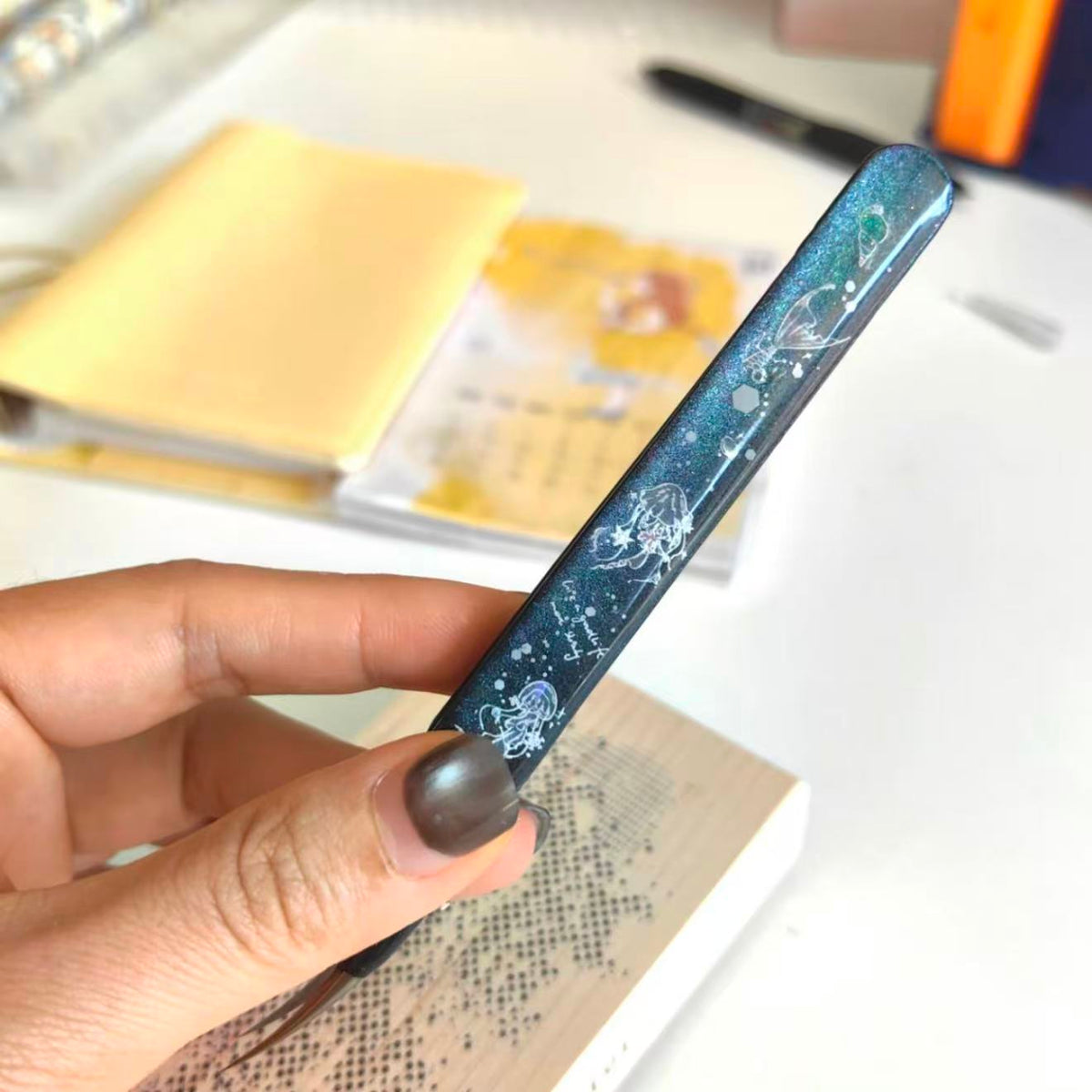 Handmade Cherry Blossom Sakura Resin Tweezers