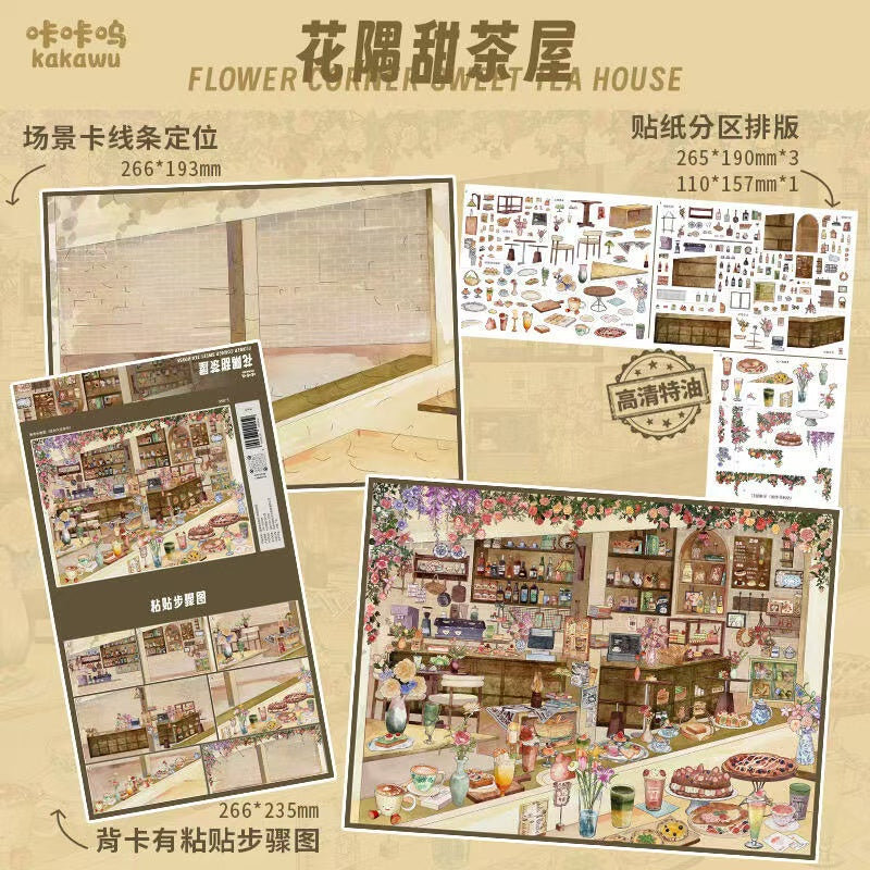 DIY Food Sticker Chinese Dessert Shop Night Market Food Stall