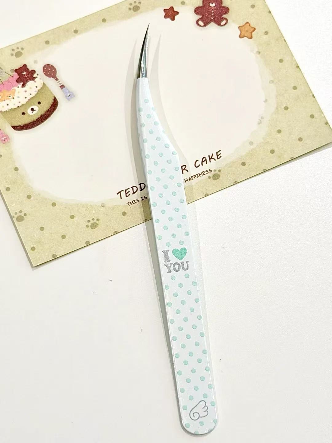 I Love Me & You High-Precision Stainless Steel Tweezers with Storage Case