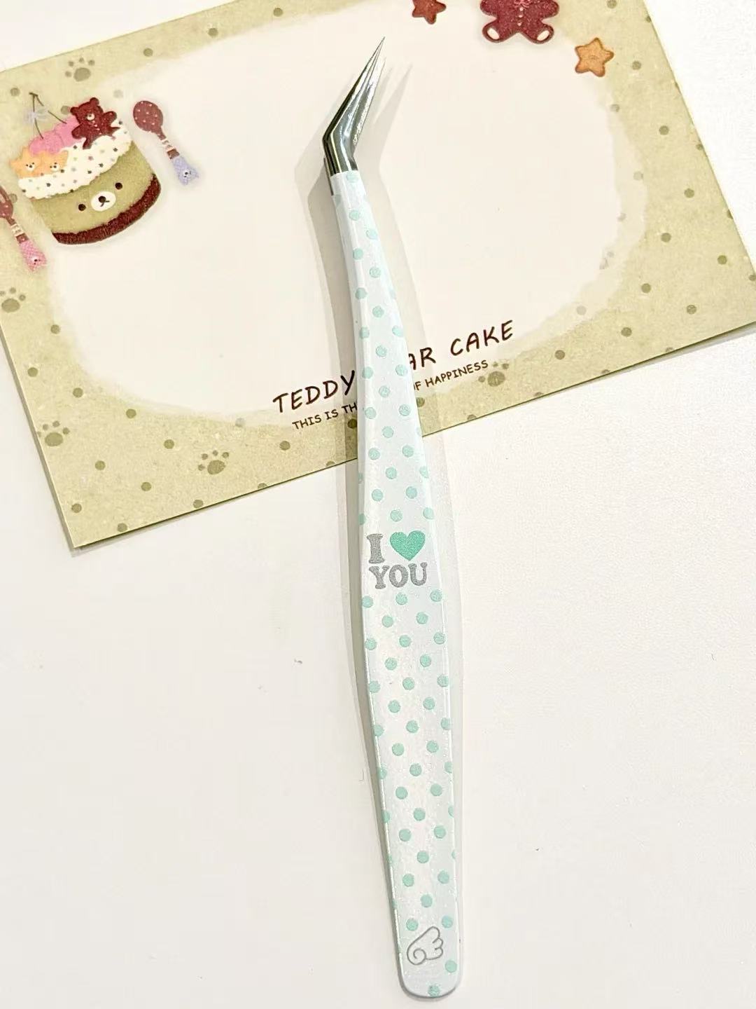 I Love Me & You High-Precision Stainless Steel Tweezers with Storage Case