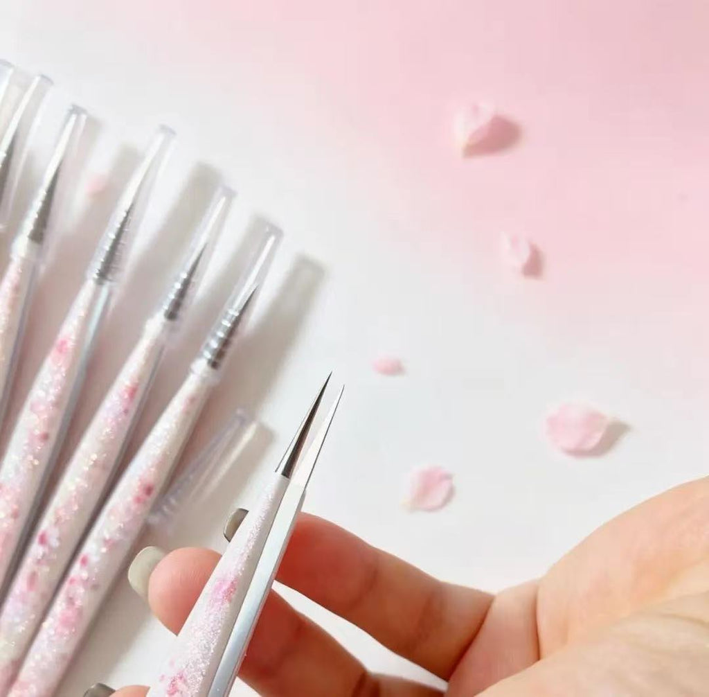 Handmade Cherry Blossom Sakura Resin Tweezers