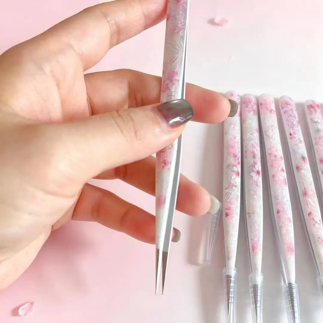 Handmade Cherry Blossom Sakura Resin Tweezers