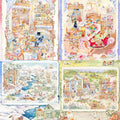 Hand-Drawn Style 3D Miniature Fairy Tale Scene Stickers