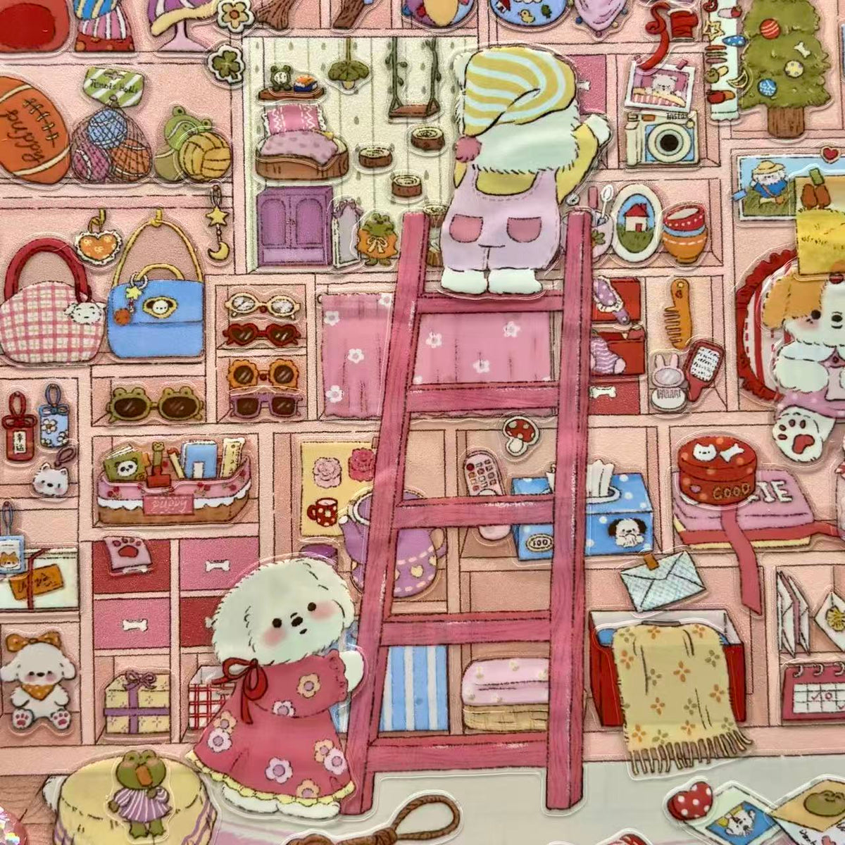 DIY 3D Fun Cute House Scene Stickers
