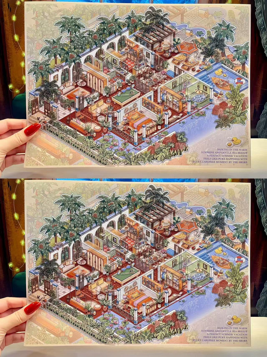 Build Your Dream Villa 3D Miniature Scene Stickers