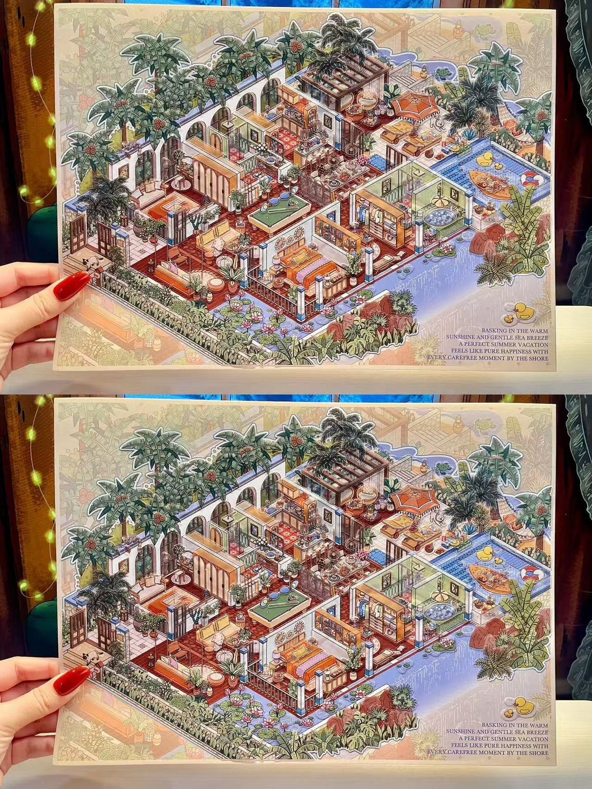 Build Your Dream Villa 3D Miniature Scene Stickers