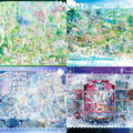 Pearlescent 3D Landscaping Sticker Scene