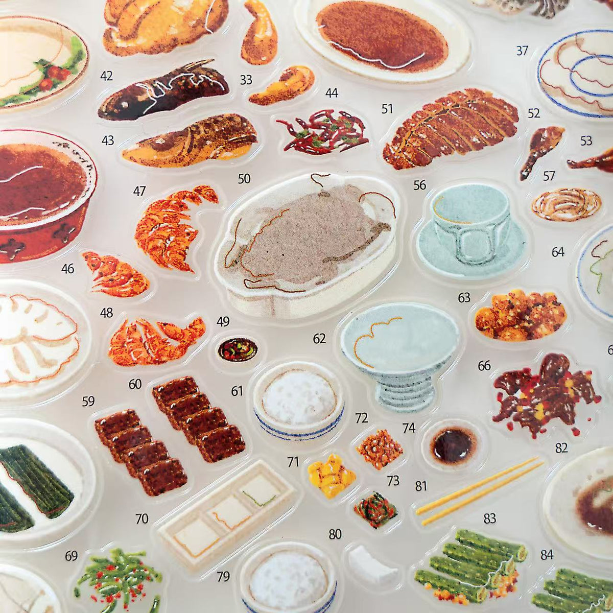 DIY 3D Sticker Scene Delicious Restaurant