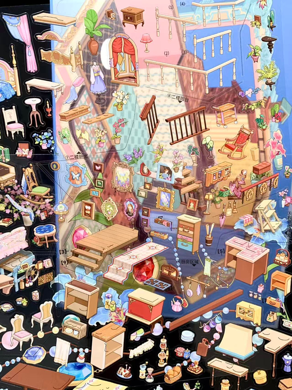 DIY 3D Scene Sticker Floral Atelier Time Box The Art Studio