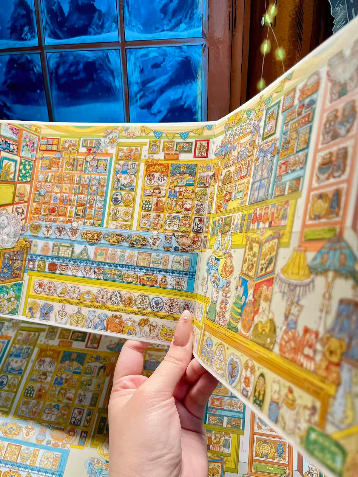 DIY Big Size 3D Scene Sticker Deep Sea Shop Vintage Store