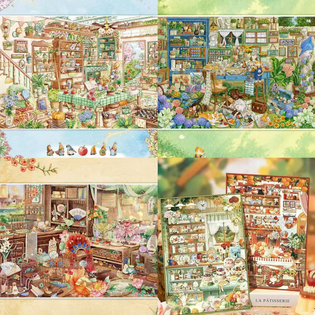 3D Miniature Scene Stickers The Garden Artist