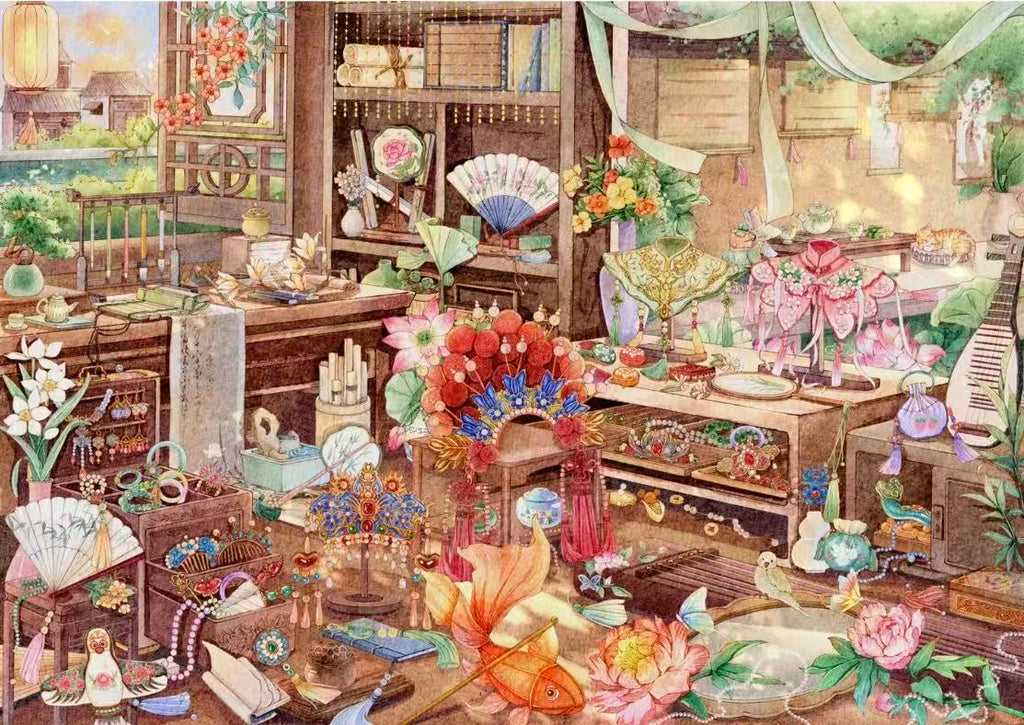 3D Miniature Scene Stickers The Garden Artist