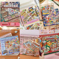 DIY 3D Scene Sticker Book Restocking Game with Shelves