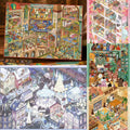 3D Miniature Scene Stickers Magic Apprentice A Winter Night