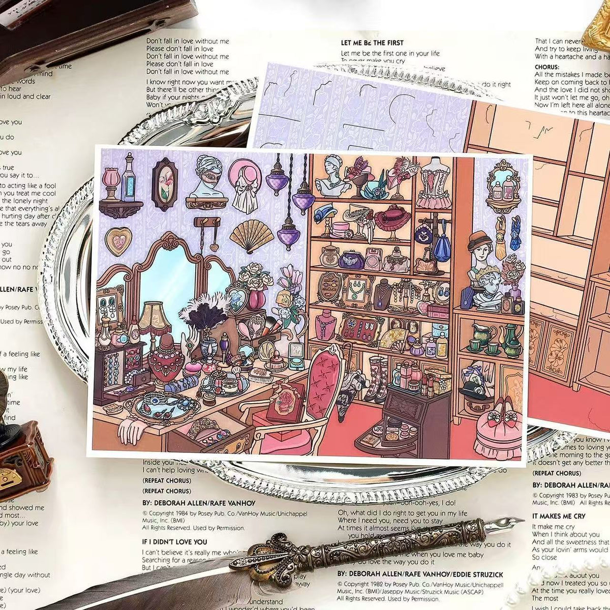 DIY 3D Room Miniature Scene Stickers Kit
