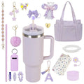 Ultimate Personalized PURPLE Tumbler Set|Tote Bag