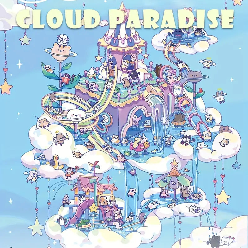 Big Size 3D Stickers, Make Cute Cat Party Photo Studio Cloud Paradise Miniature
