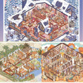 DIY Four Season Courtyard 3D Miniature Scene Stickers