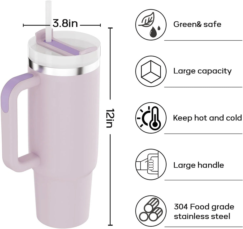 Ultimate Personalized PURPLE Tumbler Set|Tote Bag