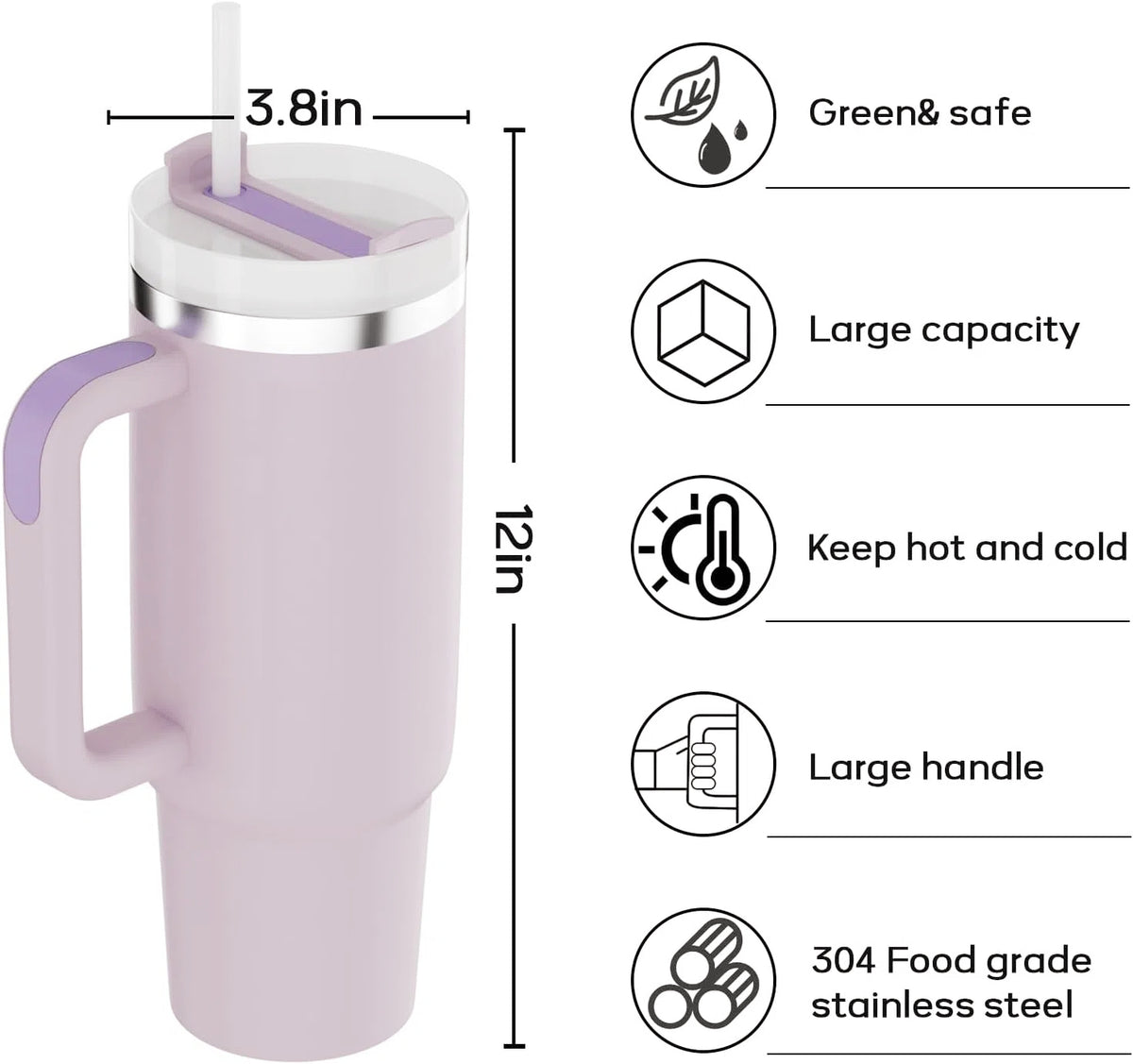 Ultimate Personalized PURPLE Tumbler Set|Tote Bag