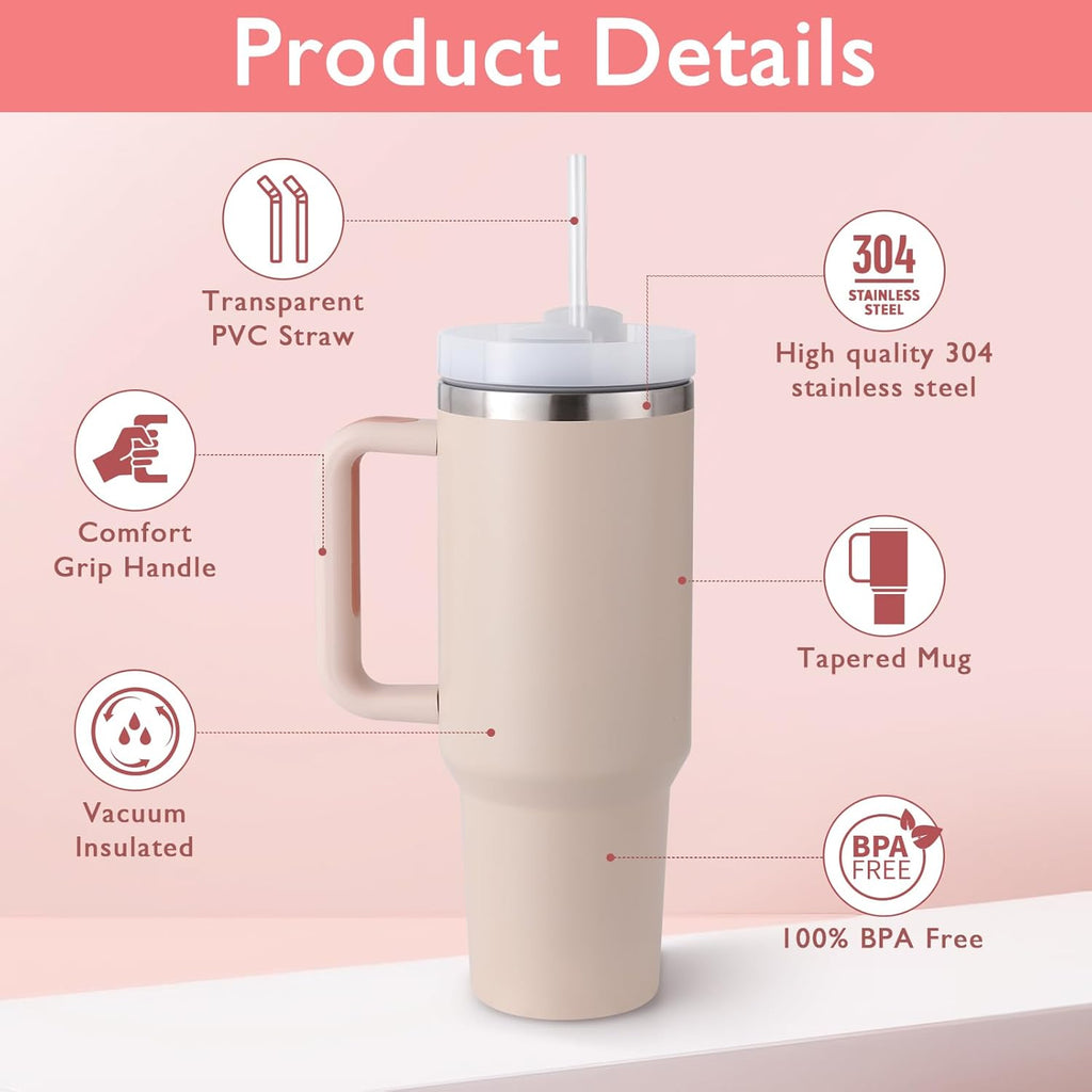 Ultimate Personalized PINK Tumbler Set|Tote Bag