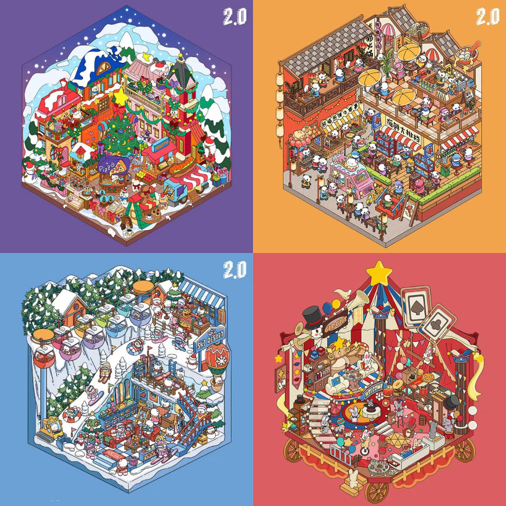 DIY 3D Sticker Scene: Conservatory|Pharma Plant|Power Station|Machine Factory