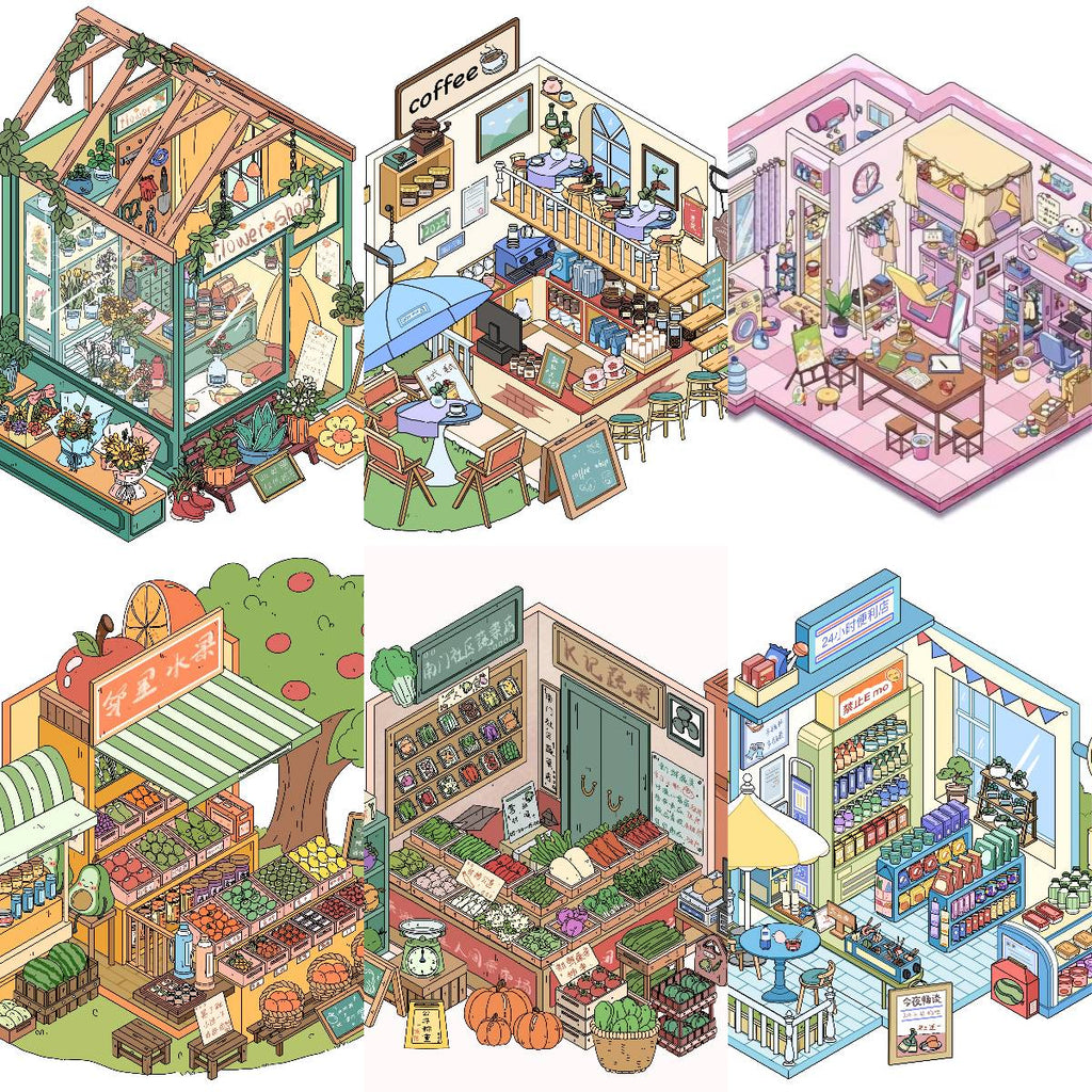 DIY 3D Sticker Scene – 9 Themed Sets for Creative Fun