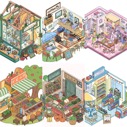 DIY 3D Sticker Scene – 9 Themed Sets for Creative Fun